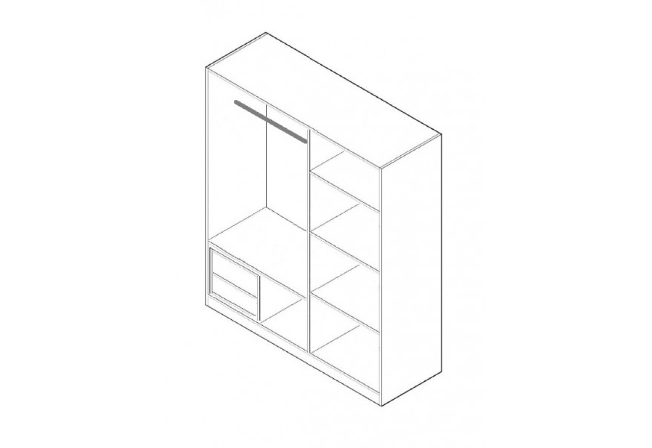 Kleiderschrank Duo Slider (150cm)