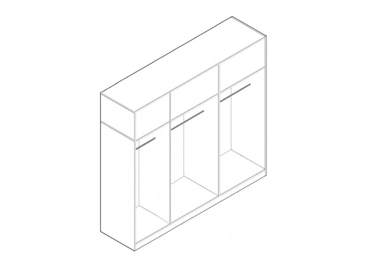 Kleiderschrank Bellevue (270cm)