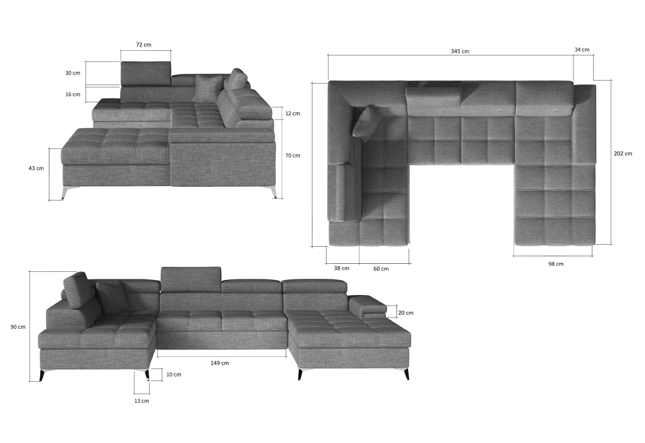 Ecksofa Perano UL