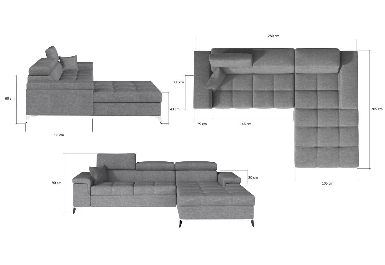 Ecksofa Lucca L