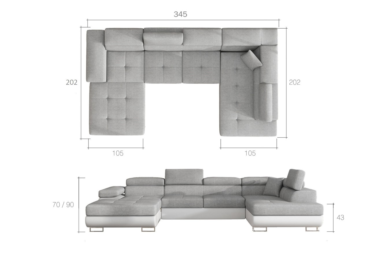 Ecksofa Trebino UL