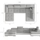 Ecksofa Trebino UL