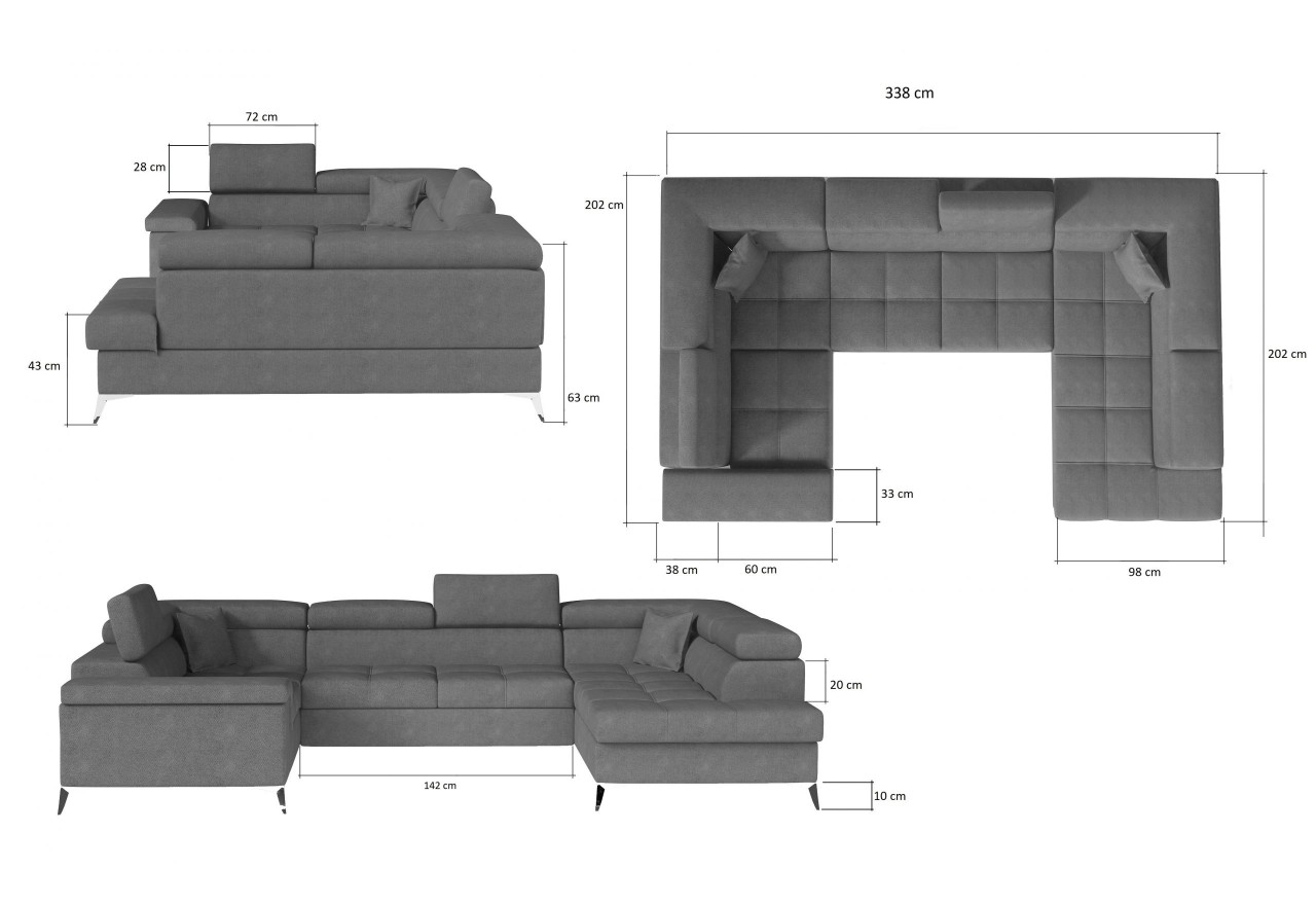 Ecksofa Roberto UL