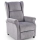 AGUSTIN M recliner with massage function, color: grey