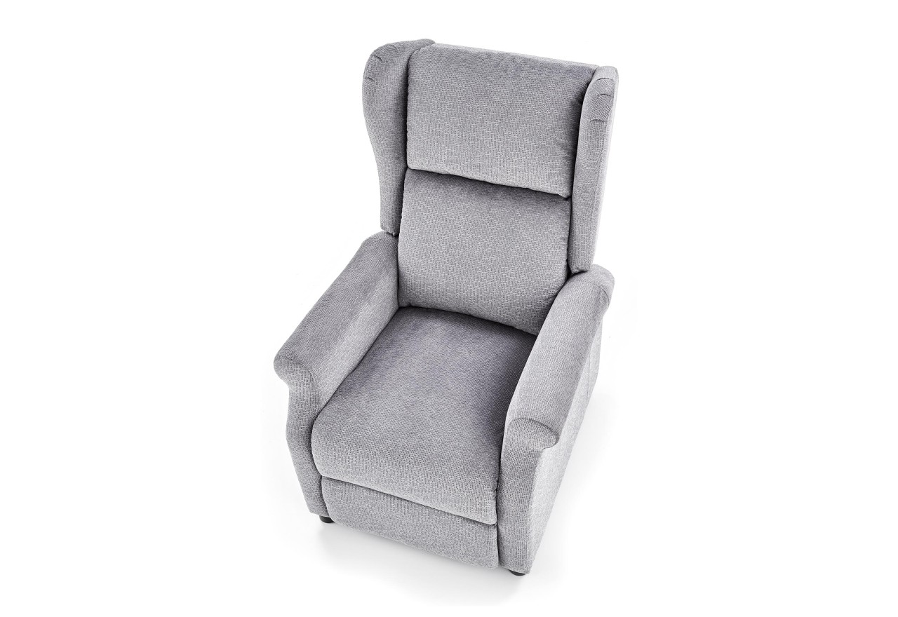 AGUSTIN M recliner with massage function, color: grey