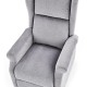 AGUSTIN M recliner with massage function, color: grey