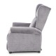 AGUSTIN M recliner with massage function, color: grey