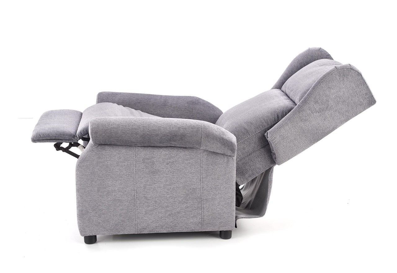 AGUSTIN M recliner with massage function, color: grey