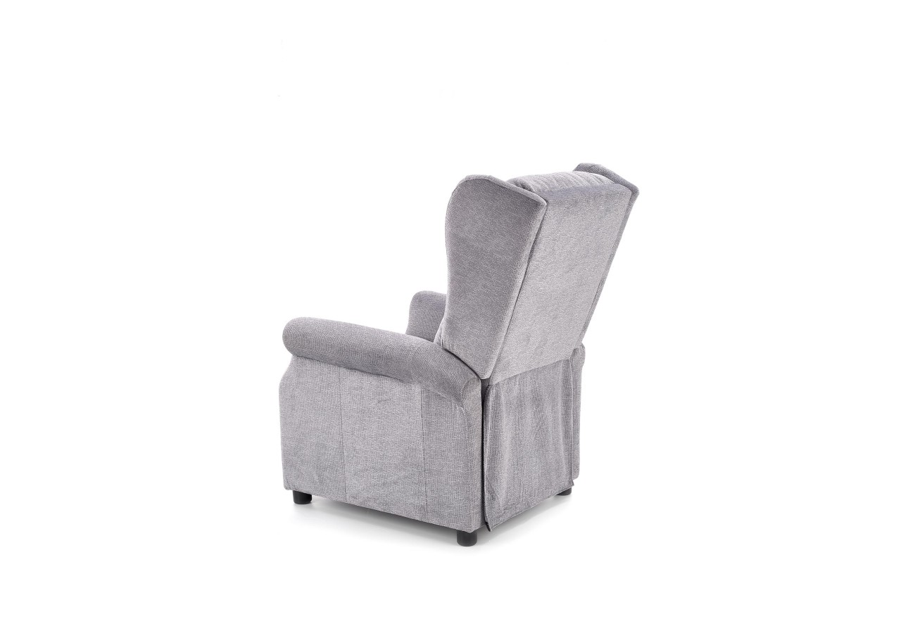 AGUSTIN M recliner with massage function, color: grey