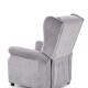 AGUSTIN M recliner with massage function, color: grey