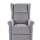 AGUSTIN M recliner with massage function, color: grey